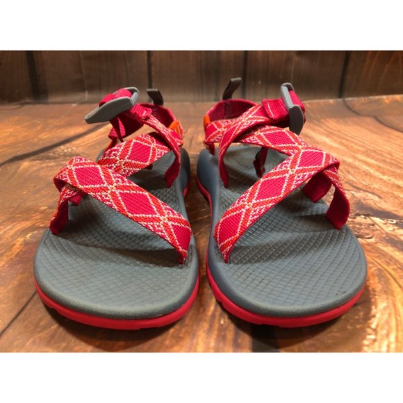 Chaco Z1 Ecotread Sandal Boho Rasberry Pink Girls 3 (6t43) - Picture 8 of 10